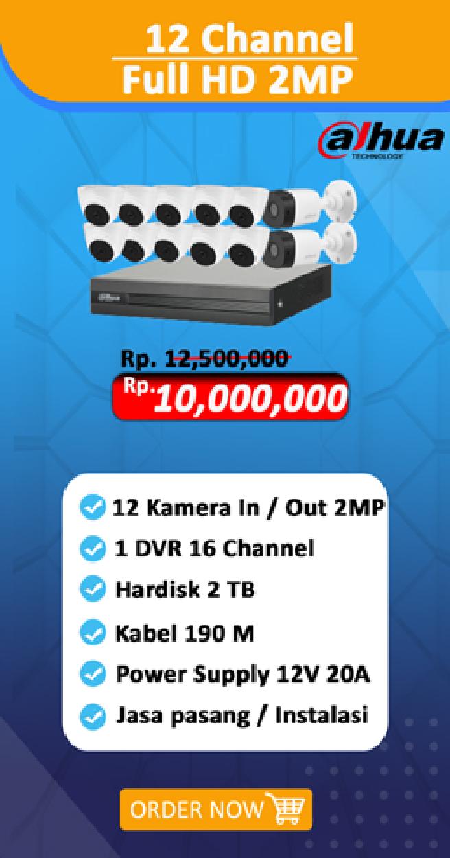 paket 12 chanell dahua